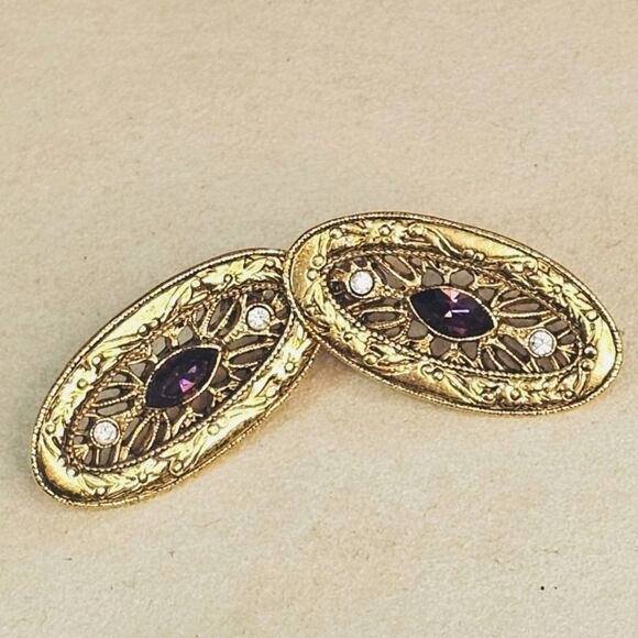 🔥$5/$15 Gorgeous Vintage Post Oval Earrings - Picture 8 of 8